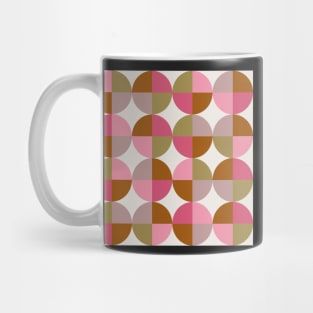 Mid Mod Circles Pink Mug